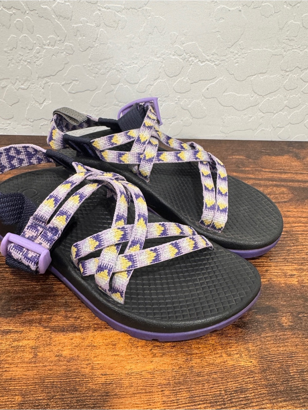 Chaco ZX/1 Ecotread Bluebell Double Straps Diamond Adjustable Kids 12 Outdoor